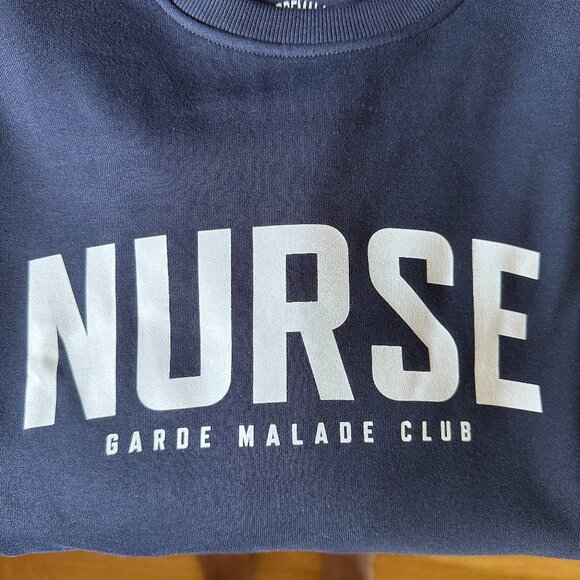 Garde Malade NURSE crew neck sweat shirt - Picture 2 of 3
